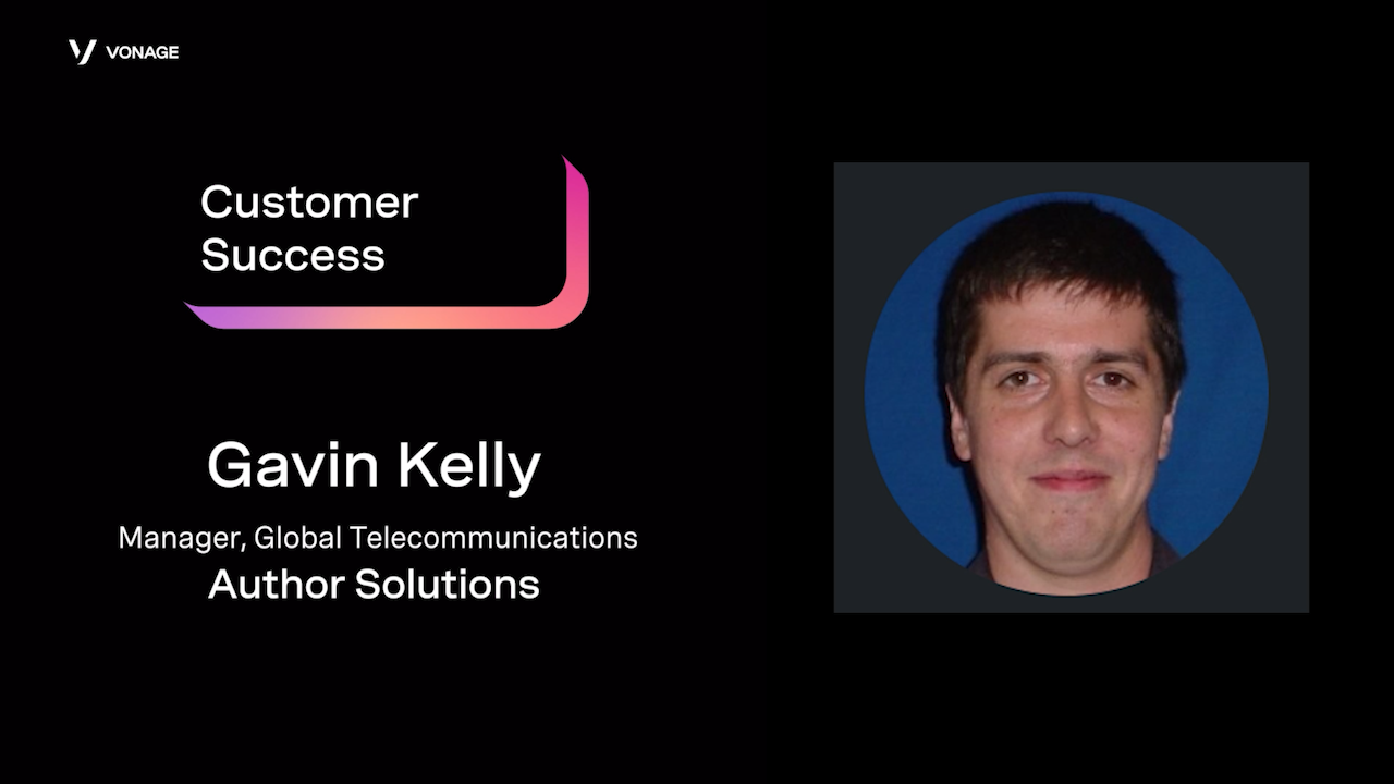 Author Solutions customer video thumbnail featuring Gavin Kelly headshot